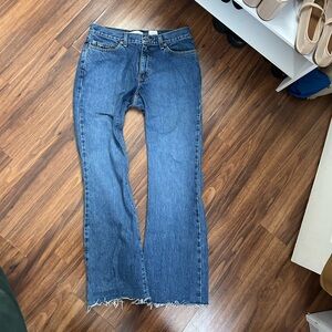 GAP low rise slim flare Blue Jeans